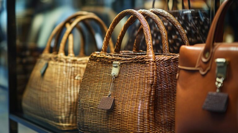 Tendencias imperdibles: cómo los bolsos de mimbre y cuero revolucionan la moda actual